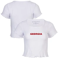 Women's White Georgia Bulldogs Baby Top T-Shirt