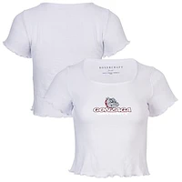 Women's White Gonzaga Bulldogs Baby Top T-Shirt