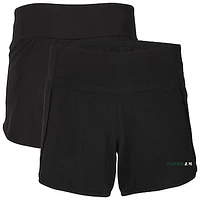 Women's Boxercraft Black Florida A&M Rattlers Stretch Woven Lined Shorts