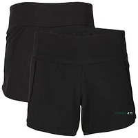 Women's Boxercraft Black Florida A&M Rattlers Stretch Woven Lined Shorts