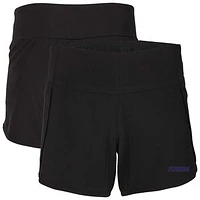 Women's Boxercraft Black Florida Gators Stretch Woven Lined Shorts