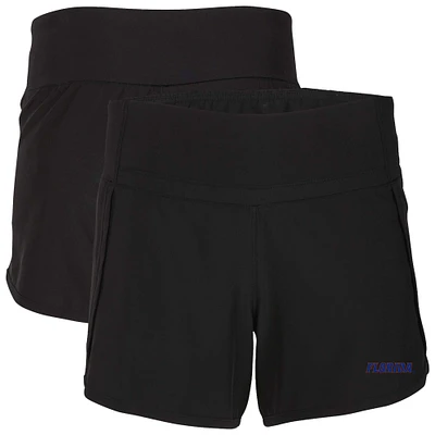 Women's Boxercraft Black Florida Gators Stretch Woven Lined Shorts
