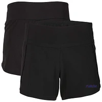 Women's Boxercraft Black Florida Gators Stretch Woven Lined Shorts