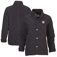 Women's Boxercraft Black Texas A&M Aggies Quilted Market Full-Zip Jacket
