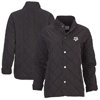 Women's Boxercraft Black Texas A&M Aggies Quilted Market Full-Zip Jacket