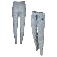 Women's Boxercraft Gray Tulane Green Wave Cuddle Tri-Blend Jogger Pants