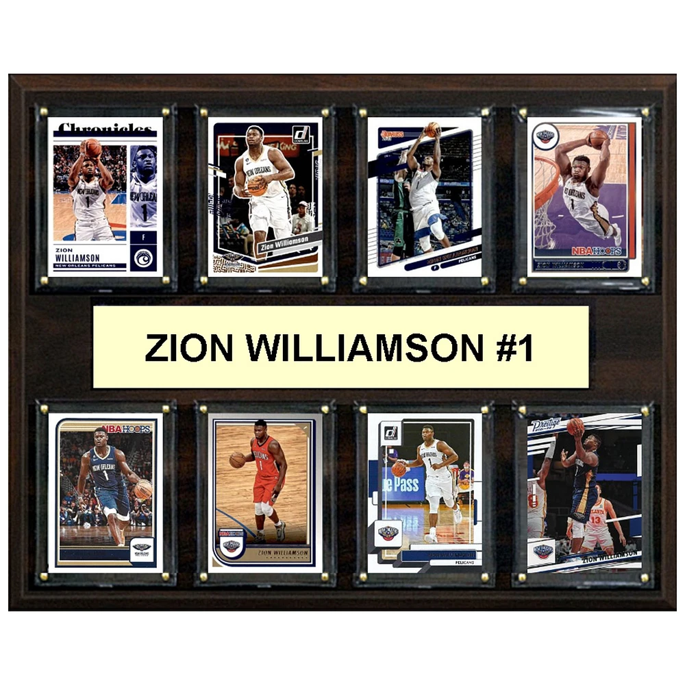 Zion Williamson New Orleans Pelicans 12" x 15" Trading Card Plaque