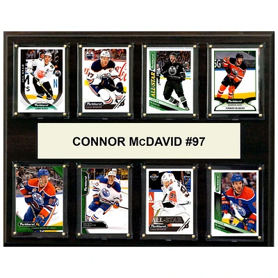 Connor McDavid Edmonton Oilers 12" x 15" Trading Card Plaque