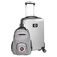 MOJO Silver New England Revolution Deluxe 2-Piece Backpack & Carry-On Set