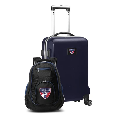 MOJO Navy FC Dallas Deluxe 2-Piece Backpack & Carry-On Set