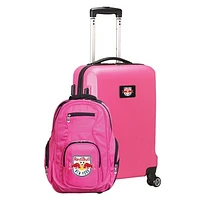 MOJO Pink New York Red Bulls Deluxe 2-Piece Backpack & Carry-On Set