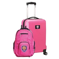 MOJO Pink Orlando City SC Deluxe 2-Piece Backpack & Carry-On Set