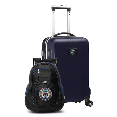 MOJO Navy Philadelphia Union Deluxe 2-Piece Backpack & Carry-On Set