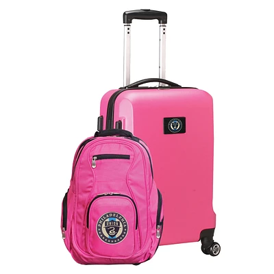 MOJO Pink Philadelphia Union Deluxe 2-Piece Backpack & Carry-On Set