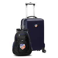 MOJO Navy FC Cincinnati Deluxe 2-Piece Backpack & Carry-On Set