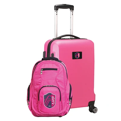 MOJO Pink St. Louis City SC Deluxe 2-Piece Backpack & Carry-On Set