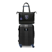 MOJO San Jose Earthquakes Two-Piece Laptop Tote Bag & Carry-On Luggage Set