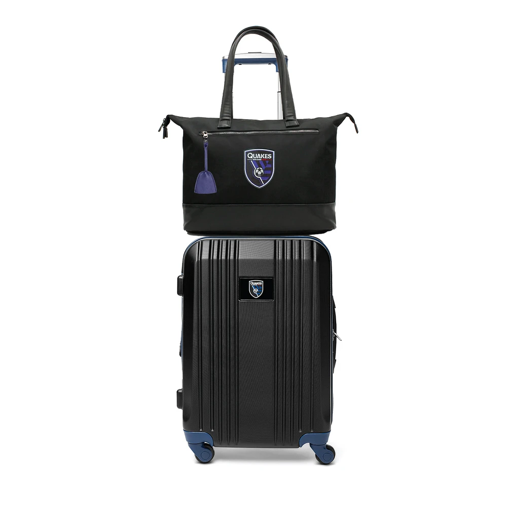 MOJO San Jose Earthquakes Two-Piece Laptop Tote Bag & Carry-On Luggage Set