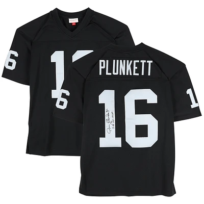 Jim Plunkett Oakland Raiders Autographed Black Jersey with "SB XV MVP" Inscription