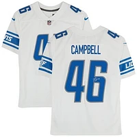 Jack Campbell Detroit Lions Autographed White Nike Limited Jersey