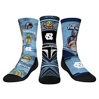 Youth Rock Em Socks North Carolina Tar Heels The Mandalorian 3-Pack Crew