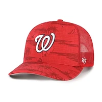 Men's '47 Red Washington Nationals Fiji Trucker Adjustable Hat