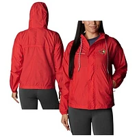 Women's Columbia  Red Ottawa Senators Flash Challenger Omni-Wick Hoodie Full-Zip Windbreaker