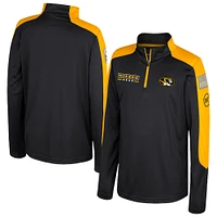 Youth Colosseum  Black Missouri Tigers OHT Military Appreciation Cyclone Quarter-Zip Windshirt