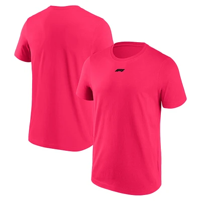 Men's Fanatics  Pink Formula 1 Mini Logo T-Shirt