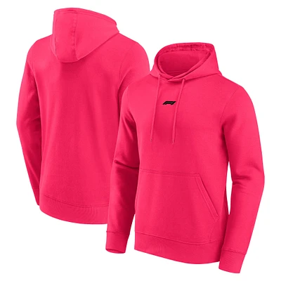 Men's Fanatics  Pink Formula 1 Mini Logo Pullover Hoodie