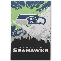 Seattle Seahawks 15" x 23" City Skyline Canvas Wall Art