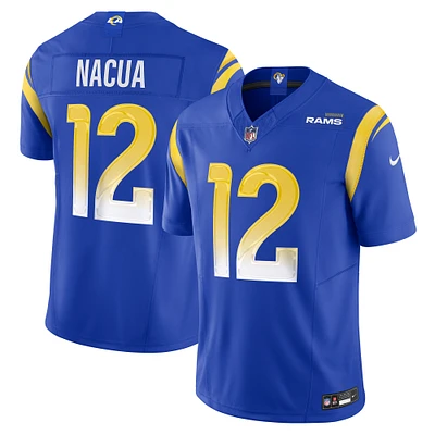 Men's Nike Puka Nacua Royal Los Angeles Rams Vapor F.U.S.E. Limited Player Jersey