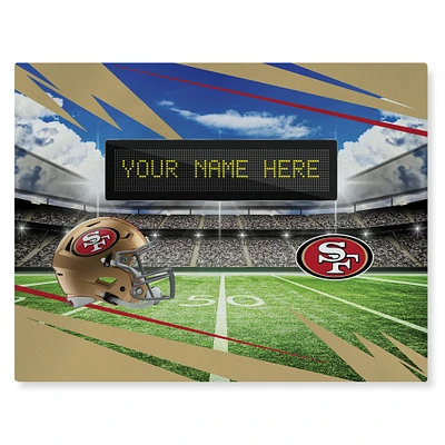 The Northwest Group San Francisco 49ers Scoreboard Personalized 62" x 84" Washable Rug