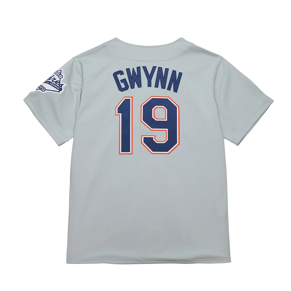 Men's Mitchell & Ness Tony Gwynn Gray San Diego Padres Cooperstown Collection Authentic Jersey