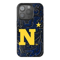 Keyscaper Navy Midshipmen Paisley Bling iPhone Case