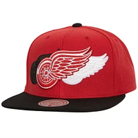 Men's Mitchell & Ness Red Detroit Red Wings Soul Triple Up Snapback Hat