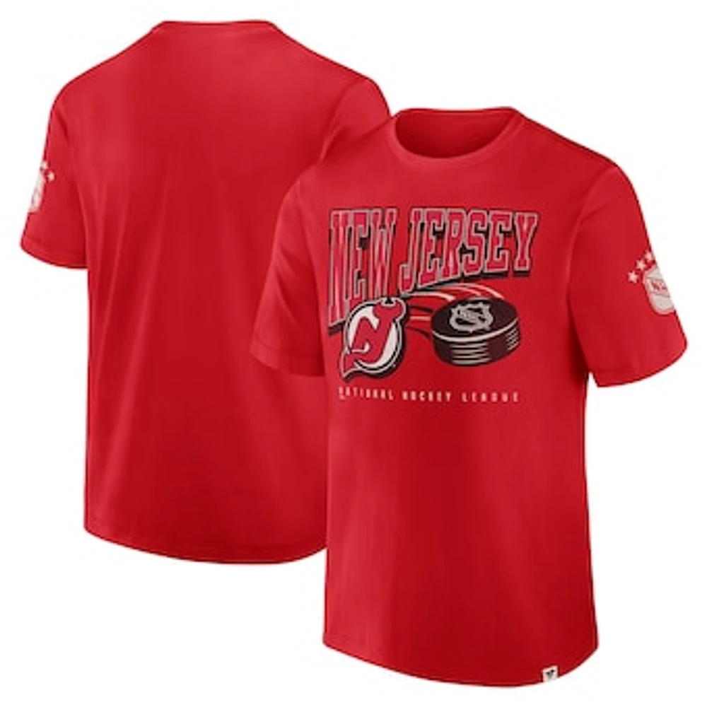 Men's Fanatics Red New Jersey Devils Decades Collection Made To Last T-Shirt