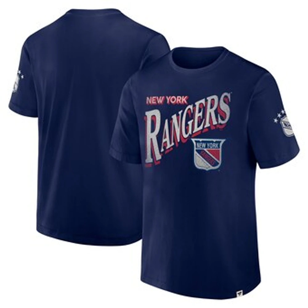 Men's Fanatics Navy New York Rangers Decades Collection Made To Last T-Shirt