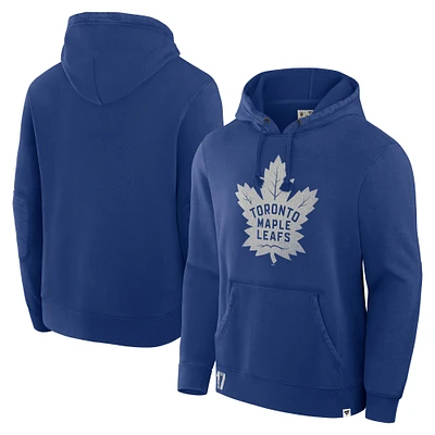 Men's Fanatics Blue Toronto Maple Leafs Decades Collection Tradition Fleece Pullover Hoodie