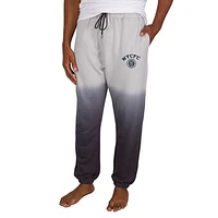 Men's Concepts Sport Gray/Charcoal  New York City FC Dusk Dip Dye Pants