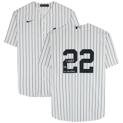 Juan Soto New York Yankees Autographed White Nike Replica Jersey with "Go Yankees!" Inscription