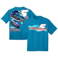 Youth Hendrick Motorsports Team Collection Aqua Kyle Larson HendrickCars.com T-Shirt