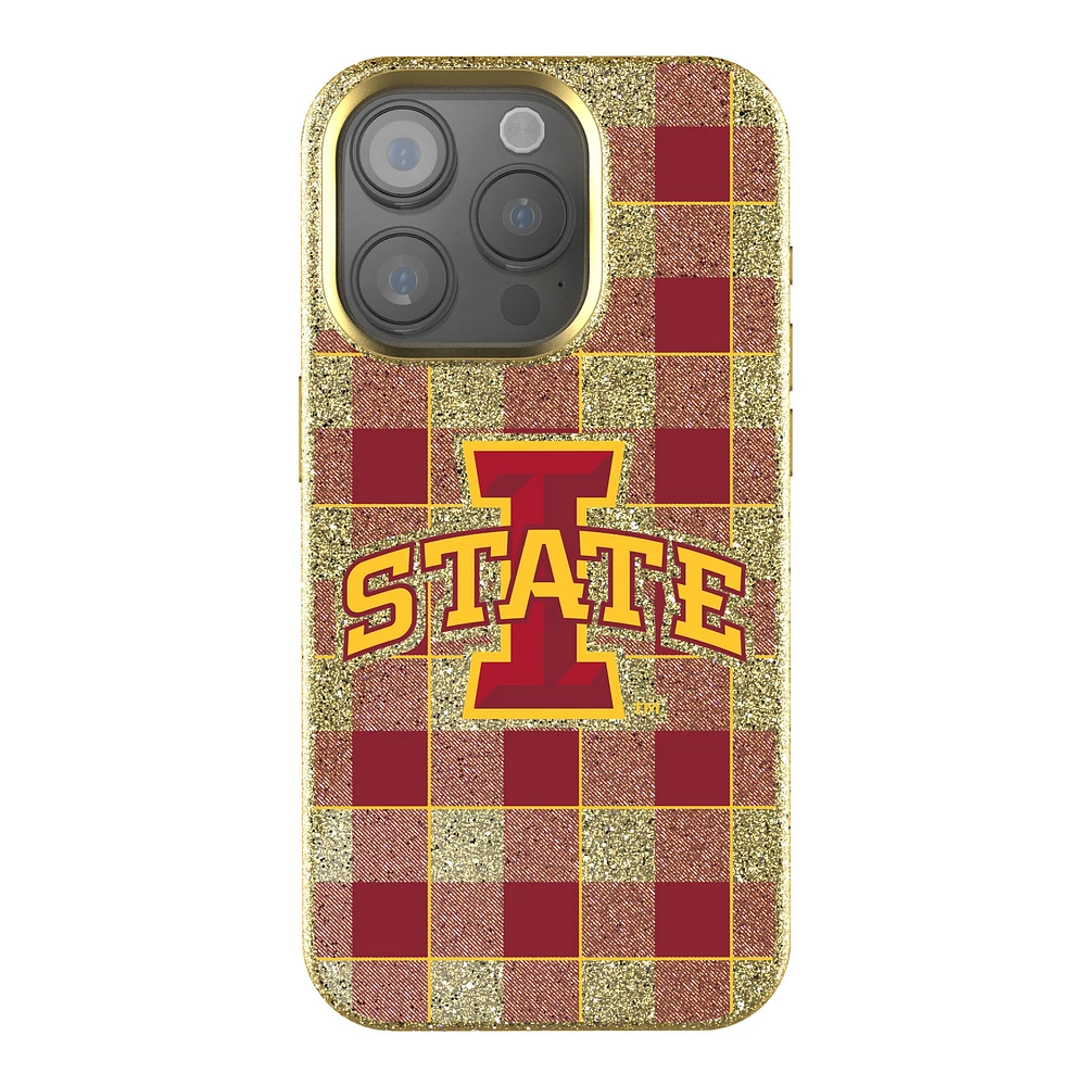 Keyscaper Iowa State Cyclones Plaid Bling iPhone Case