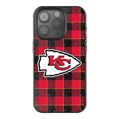 Keyscaper Kansas City Chiefs Plaid Bling iPhone Case