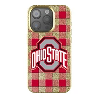 Keyscaper Ohio State Buckeyes Plaid Bling iPhone Case