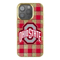 Keyscaper Ohio State Buckeyes Plaid Bling iPhone Case