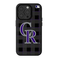 Keyscaper Colorado Rockies Plaid Magnetic Bump iPhone Case