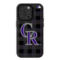 Keyscaper Colorado Rockies Plaid Magnetic Bump iPhone Case
