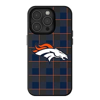 Keyscaper Denver Broncos Plaid Magnetic Bump iPhone Case