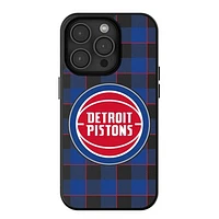Keyscaper Detroit Pistons Plaid Magnetic Bump iPhone Case